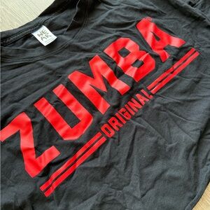 Zumba Fitness -  Black Crop Tee - Medium